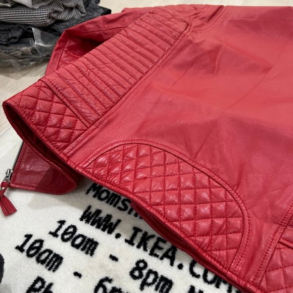 Mr.Bern LA Buttersoft Lambskin Moto Leather Biker Jacket With Silver Hardware - Picture 15 of 15